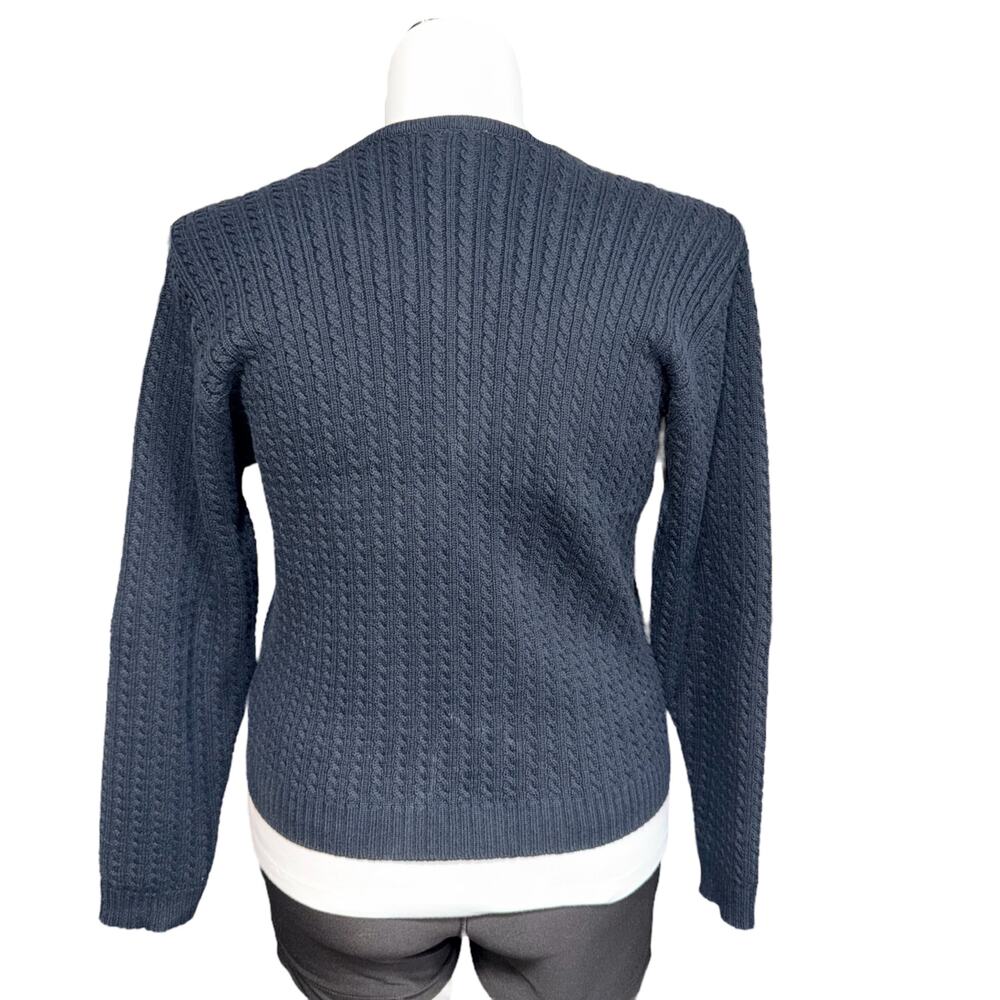Vintage Crystal Kobe Womens Cardigan Sweater Knit Button Close Long Sleeve Large - Picture 4 of 8